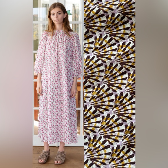 APOF Dresses & Skirts - Maxi Floral Peasant Dress in Pink